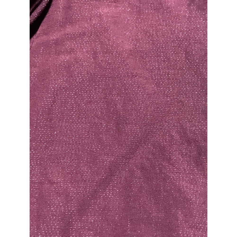 Eileen Fisher Womens Metallic Cotton Blend Hooded Jacket Purple Plum Medium - Picture 7 of 9